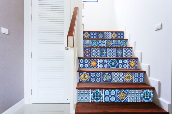 Naklejki na płytki ceramiczne kafle schody 9011 - zdjęcie 3