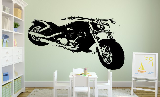 Naklejka dekoracyjna na ścianę, motor 415 - zdjęcie 2