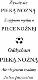 472 Naklejka ścienna z napisem Piłka nożna pasją Naklejkomania - zdjecie 2 - miniatura