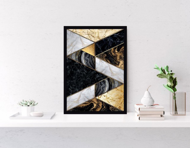 Plakat marmur złoto 61183 - zdjęcie 2