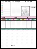 Planer z Kalendarzem  na lodówkę 4586 Naklejkomania - zdjecie 1 - miniatura