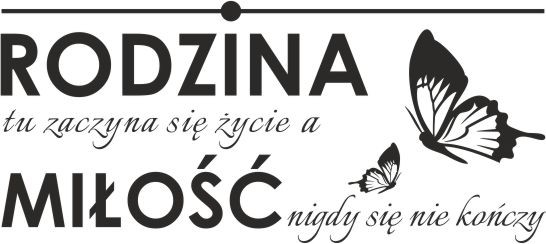400 Naklejka ścienna cytat na ścianę Rodzina tu zaczyna się życie a miłość nigdy się nie kończy - zdjęcie 2