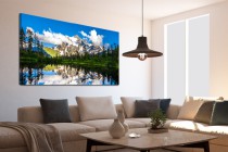 Obraz na ramie płótno canvas- pejzaż, góry, jezioro 15062 Naklejkomania - zdjecie 2 - miniatura