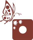 Naklejka pod kontakt włącznik- Motyle 1534 Naklejkomania - zdjecie 1 - miniatura