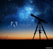 Silhouette of Telescope Naklejkomania - zdjecie 1 - miniatura