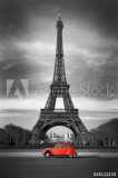 Tour Eiffel et voiture rouge- Paris Naklejkomania - zdjecie 1 - miniatura
