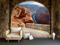Fototapeta na ścianę tapeta na fizelinie do salonu 3D Wyjście na kanion 10654 Naklejkomania - zdjecie 1 - miniatura