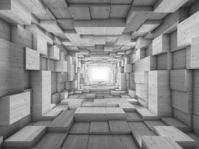 Fototapeta na ścianę tapeta na fizelinie do salonu biura 3D Tunel, perspektywa 9074 - zdjęcie 2
