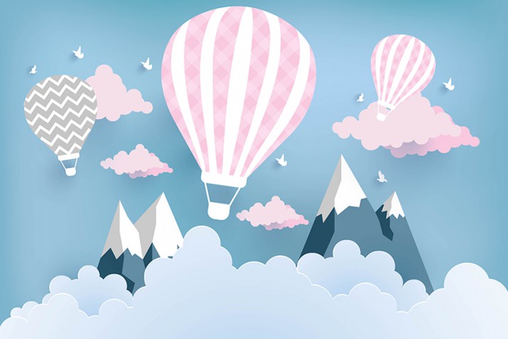 Fototapety dla dzieci góry  41073 balony - zdjęcie 2