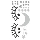 Naklejka ścienna dla dzieci -  księżyc, gwiazdki 7016 Naklejkomania - zdjecie 2 - miniatura