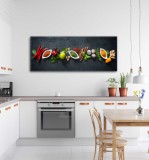 Obraz na ścianę do kuchni warzywa, przyprawy, zioła 20233 Naklejkomania - zdjecie 2 - miniatura