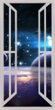 Naklejka na ścianę, dziura 3D okno kosmos  251 Naklejkomania - zdjecie 1 - miniatura