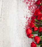 Naklejki okleiny na szafy 15535 czerwone róże Naklejkomania - zdjecie 2 - miniatura
