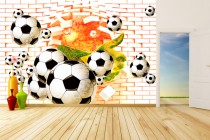 Fototapeta piłkarska  9102 na ścianę tapeta na fizelinie dla dzieci młodzieży  na flizelinie Naklejkomania - zdjecie 1 - miniatura