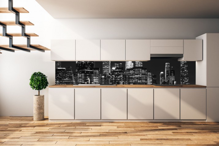 Panel szklany do kuchni  14387 miasto nocą