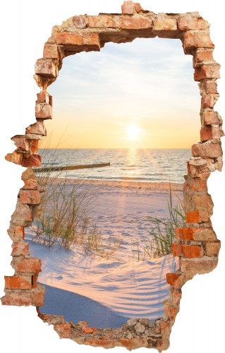 Naklejka na ścianę, dziura 3D  widok na morze 3638 - zdjęcie 2