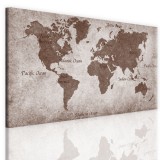 Obraz ścienny jednoczęściowy mapa świata 51098 Naklejkomania - zdjecie 1 - miniatura