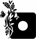 Naklejka pod kontakt włącznik- Kwiaty 68 Naklejkomania - zdjecie 1 - miniatura
