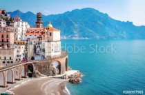 The scenic village of Atrani, Amalfi Coast Naklejkomania - zdjecie 1 - miniatura
