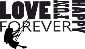 657 Nowoczesne Naklejki na ścianę Love Fun Happy Forever - zdjęcie 2