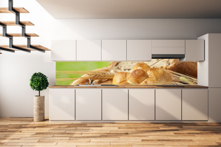 Panel szklany do kuchni  14306 pieczywo