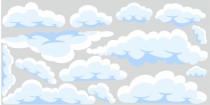 Naklejki na ścianę dla dzieci 9923 chmury chmury Naklejkomania - zdjecie 2 - miniatura