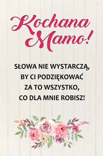 Tabliczka drewniana z sentencją, ozdobna zawieszka prezent na Dzień Mamy 43014 - zdjęcie 2