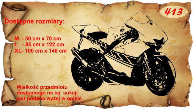 Naklejka dekoracyjna na ścianę, motor 413 - zdjęcie 2