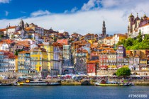 Porto, Portugal Old City Skyline on the Douro River Naklejkomania - zdjecie 1 - miniatura
