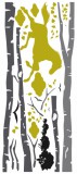 Naklejka ścienna dla dzieci-  brzozy, las 7113 Naklejkomania - zdjecie 2 - miniatura