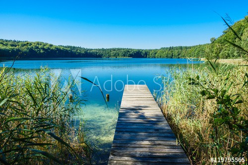 Landschaft am Trünnensee an der Mecklenburger Seenplatte - zdjęcie 1