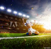 Soccer player in action panorama Naklejkomania - zdjecie 1 - miniatura