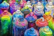 used cans of spray paint Naklejkomania - zdjecie 1 - miniatura