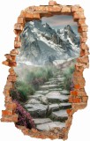 Naklejka na ścianę, dziura 3D góry 3639 Naklejkomania - zdjecie 1 - miniatura