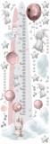 Naklejka ścienna dla dzieci -  miarka wzrostu balony króliczki gwiazdki 41505 Naklejkomania - zdjecie 1 - miniatura