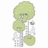 Naklejka ścienna dla dzieci - sowa, drzewko 7037 Naklejkomania - zdjecie 2 - miniatura