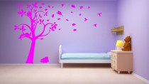 Naklejki na ścianę ścienne na ściany naklejka dekoracyjna ścienna naklejka dla dzieci, drzewo 228 Naklejkomania - zdjecie 3 - miniatura