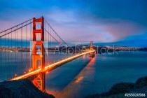 Golden Gate Bridge at night Naklejkomania - zdjecie 1 - miniatura