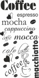 567 Napisy na ścianę do kuchni dla smakoszy kawy Naklejkomania - zdjecie 2 - miniatura