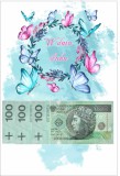 Plakat w ramie na pieniądze, motyle, ślub wesele PP014 Naklejkomania - zdjecie 4 - miniatura