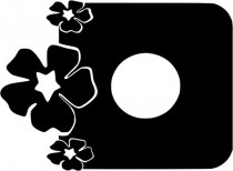 Naklejka pod kontakt włącznik- Kwiaty 7 Naklejkomania - zdjecie 1 - miniatura