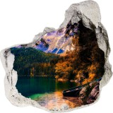 Naklejka na ścianę, dziura 3D jezioro niebo las góry 3556 Naklejkomania - zdjecie 2 - miniatura