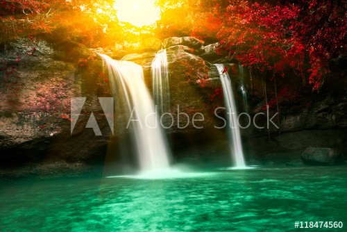 Haew Suwat waterfall in Kao Yai national park Thailand - zdjęcie 1