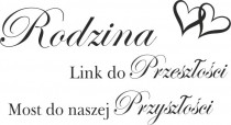 764 Naklejka ścienna napis na ścianę Rodzina most do naszej przyszłości Naklejkomania - zdjecie 2 - miniatura