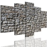 Obrazy 5 częściowe-  Kamienie, cegła, ściana 12291 Naklejkomania - zdjecie 1 - miniatura