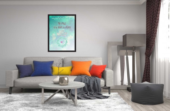 Plakat w ramie ślub wesele miłość AGX5 - zdjęcie 2