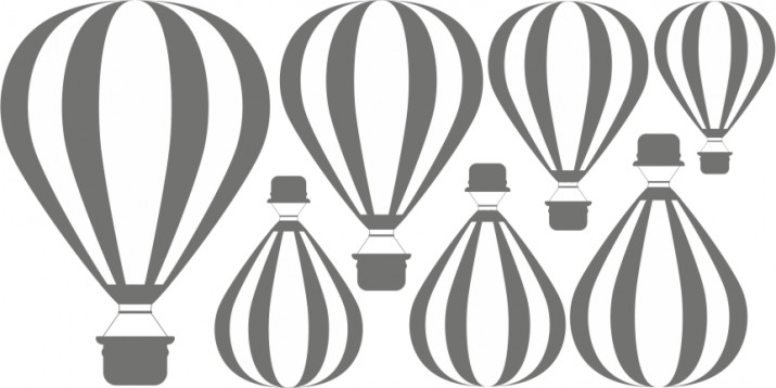 Naklejka ścienna dla dzieci -  balony 1124 - zdjęcie 2