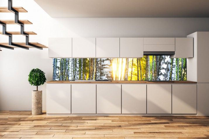 Panel szklany do kuchni  14424 drzewa, las - zdjęcie 1