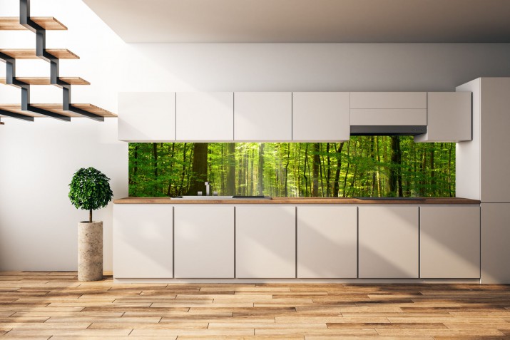 Panel szklany do kuchni  14295 las - zdjęcie 1