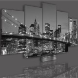 Obraz 5-częściowy-  Miasto Nowy York Most 519 Naklejkomania - zdjecie 2 - miniatura